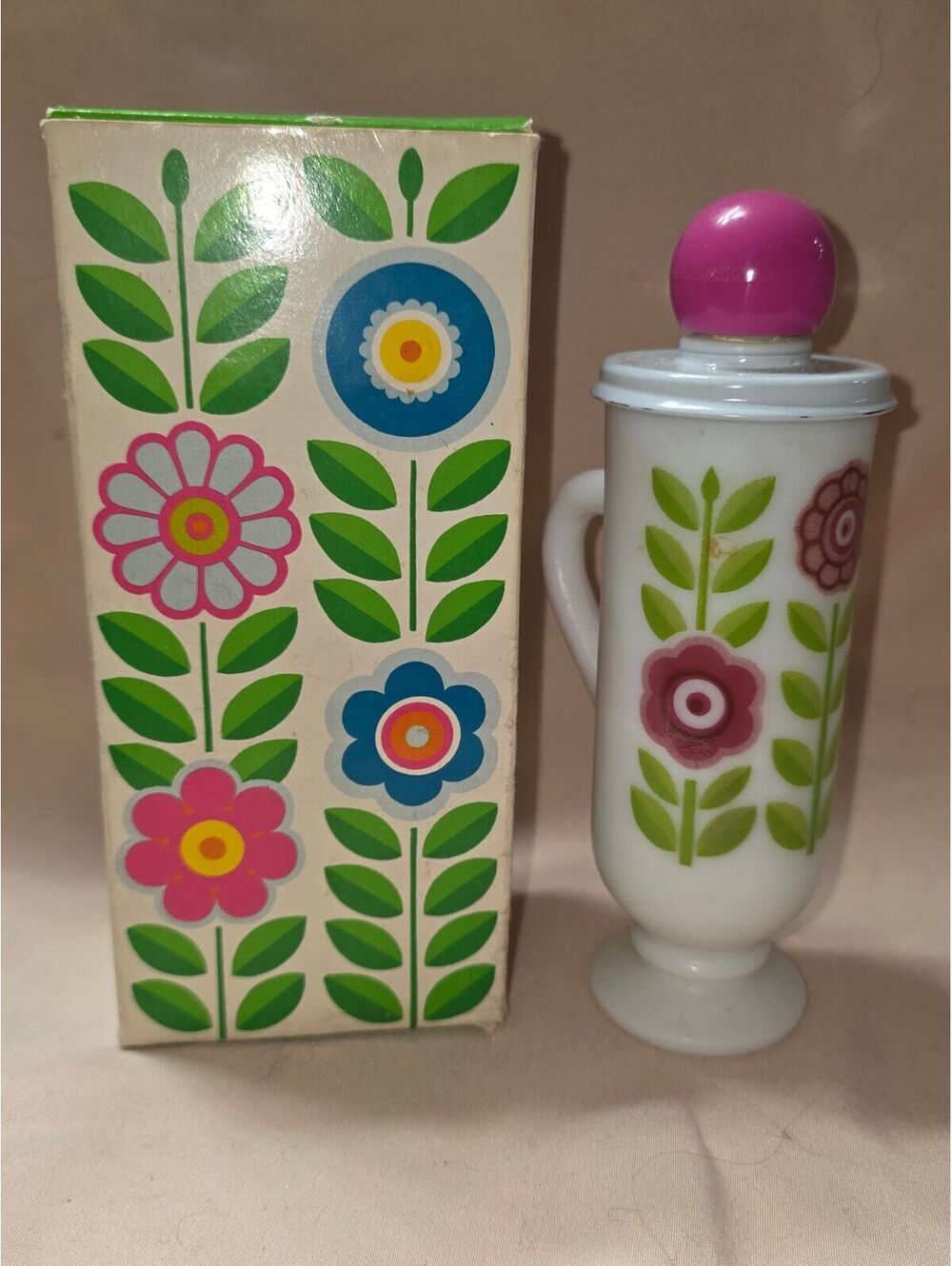 Avon Dutch Milk Glass bottle w box